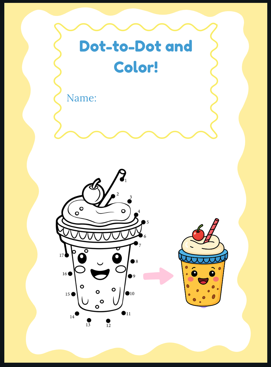 Dot To Dot and Color Desserts (Digital Download)